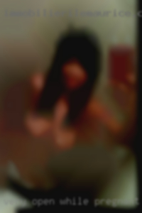 Very open and looking while pregnant to explore.